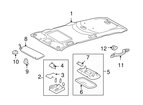 BODY/INTERIOR TRIM - ROOF for 2006 Toyota Highlander #1