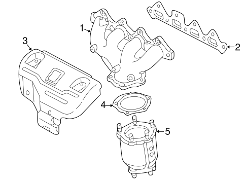 Exhaust Manifold for 2000 Kia Spectra #0