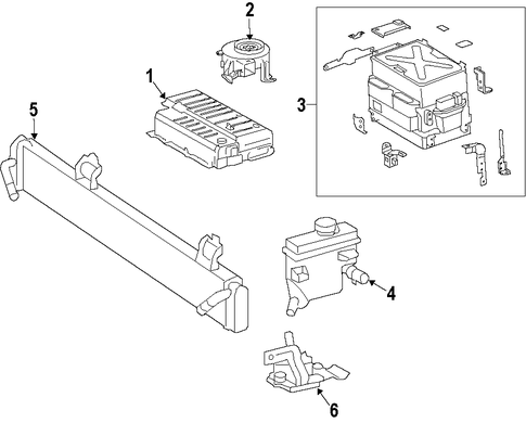 HYBRID COMPONENTS/BATTERY for 2015 Toyota Camry #1