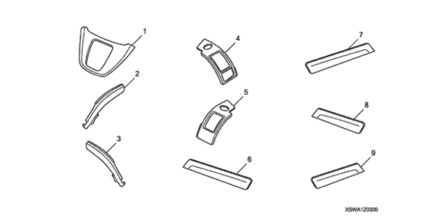 Interior Panel (Wood Look) (AT Norm Type) for 2008 Honda CR-V #0