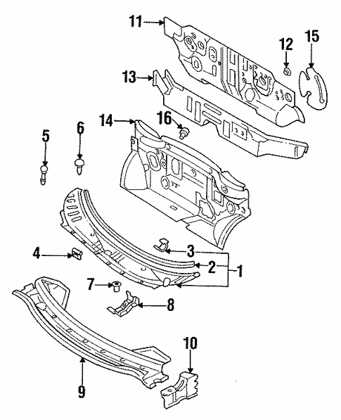 Cowl for 1995 Nissan Quest #0