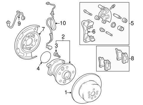 BRAKES/REAR BRAKES for 2001 Toyota Camry #2