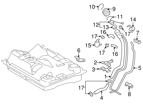 FUEL SYSTEM/FUEL SYSTEM COMPONENTS for 2001 Toyota Prius #1
