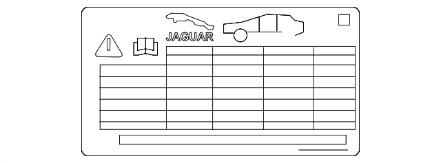 C2Z24597 Деталь TIRE INFO LABEL