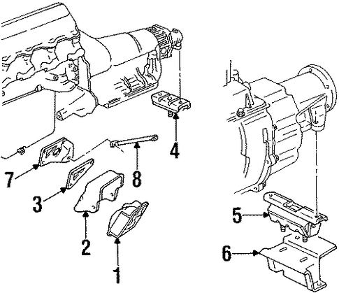C2500 Pickup ENGINE & TRANS MOUNTING