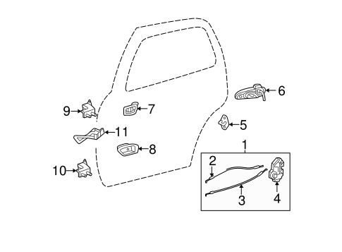 BODY/LOCK & HARDWARE for 2006 Toyota Tundra #4