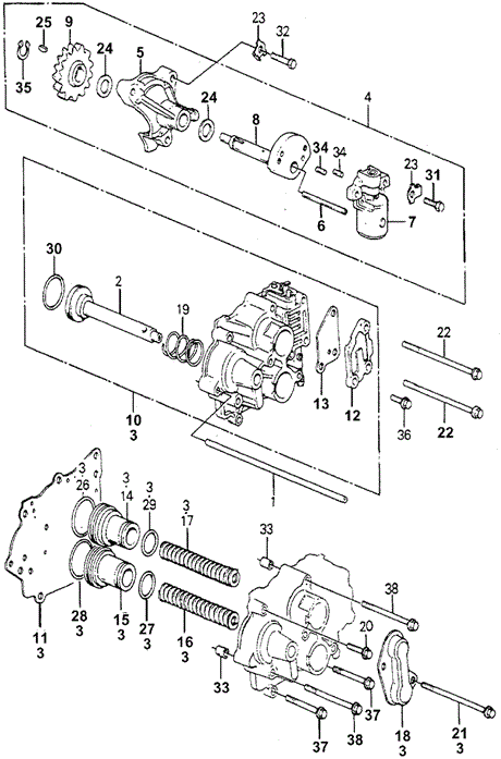 TRANSMISSION - HONDAMATIC/HMT SERVO BODY - GOVERNOR for 1981 Honda ACCORD HATCHBACK #1