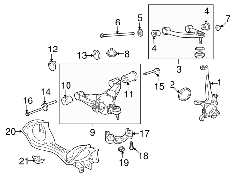FRONT SUSPENSION/SUSPENSION COMPONENTS for 2014 Toyota Land Cruiser #2