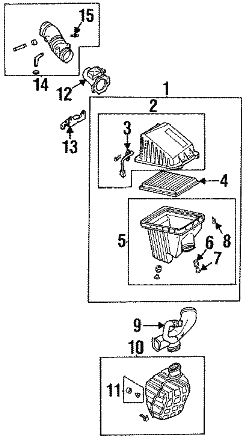 Air Intake for 1996 Nissan Sentra #0