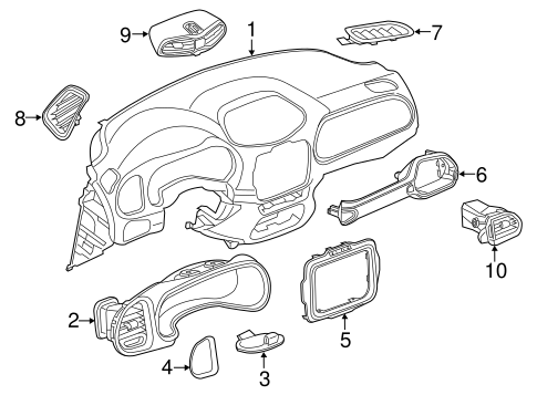 Instrument Panel for 2015 Jeep Renegade #0