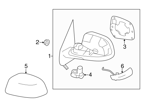 Body/Outside Mirrors for 2014 Nissan Versa #2