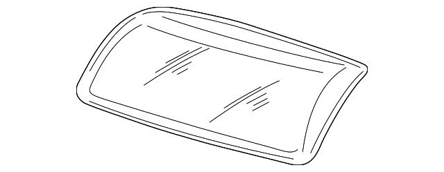 8662866 Деталь HEADLAMP LENS, LEFT
