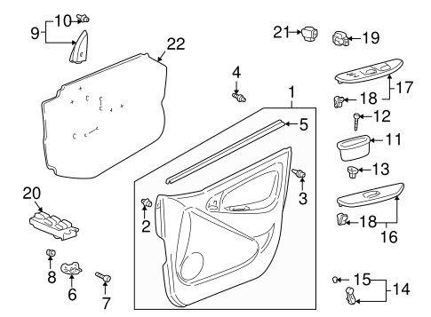 ELECTRICAL/FRONT DOOR for 2000 Toyota Echo #3