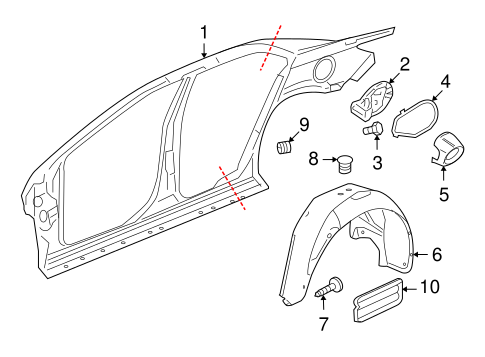 Malibu QUARTER PANEL & COMPONENTS