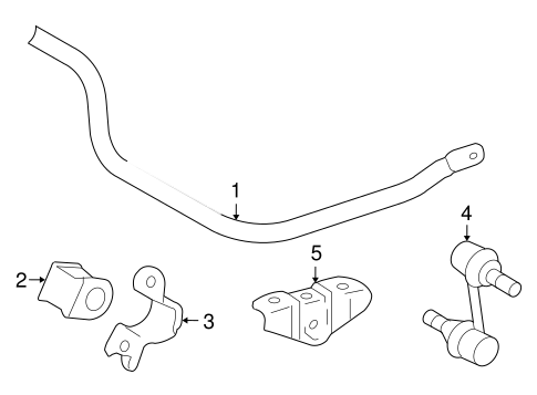 REAR SUSPENSION/STABILIZER BAR & COMPONENTS for 2008 Toyota Tacoma #1