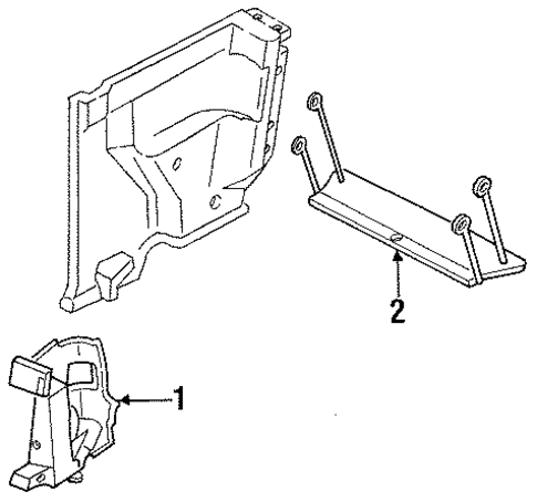 Festiva INTERIOR TRIM - REAR BODY