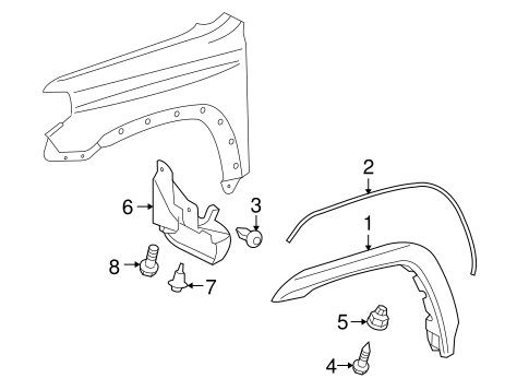BODY/EXTERIOR TRIM - FENDER for 2010 Toyota 4Runner #1