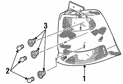 Combination Lamps for 2000 Ford Windstar #0