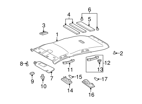 BODY/INTERIOR TRIM - ROOF for 2009 Toyota Venza #2