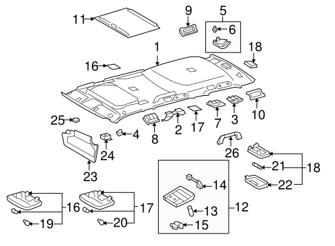 ELECTRICAL/SUNROOF for 2008 Toyota Sequoia #1