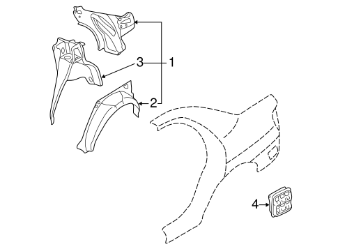 Inner Structure for 2007 Subaru Impreza #1