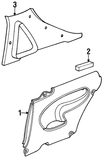 900 INTERIOR TRIM - QUARTER PANELS
