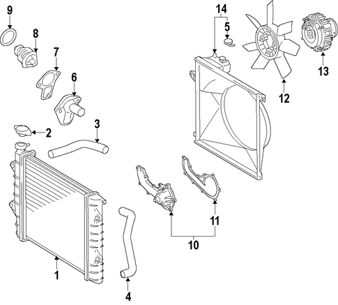 COOLING SYSTEM/COOLING SYSTEM for 2007 Toyota Tacoma #1