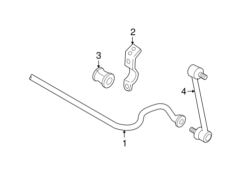 REAR SUSPENSION/STABILIZER BAR & COMPONENTS for 2005 Toyota Avalon #1