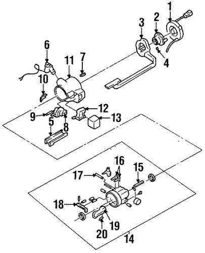 Steering/Housing & Components for 1998 Cadillac DeVille #1