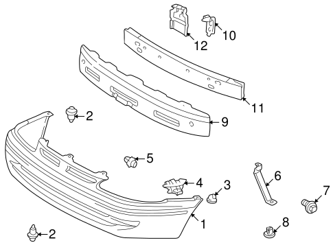 BODY/BUMPER & COMPONENTS - FRONT for 1998 Toyota Corolla #1