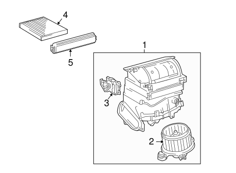 HVAC/BLOWER MOTOR & FAN for 2013 Toyota Corolla #2