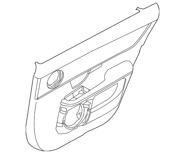 C2D34651RJN Деталь DOOR TRIM PANEL, RIGHT
