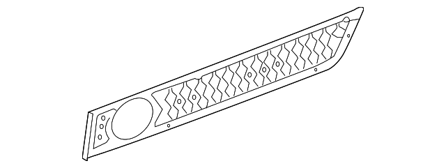 C2D7073 Деталь MOLDING, LEFT