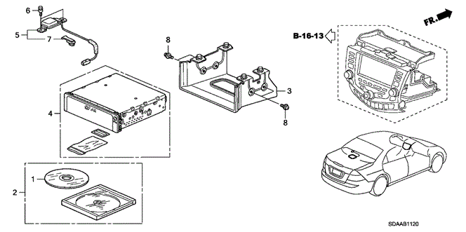ELECTRICAL / EXHAUST / HEATER / FUEL/NAVIGATION SYSTEM for 2007 Honda ACCORD SEDAN #1