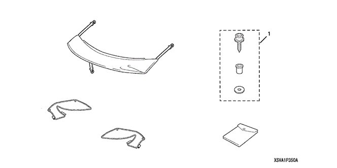ACCESSORIES/NOSE MASK (HALF) for 2006 Honda CIVIC COUPE #1
