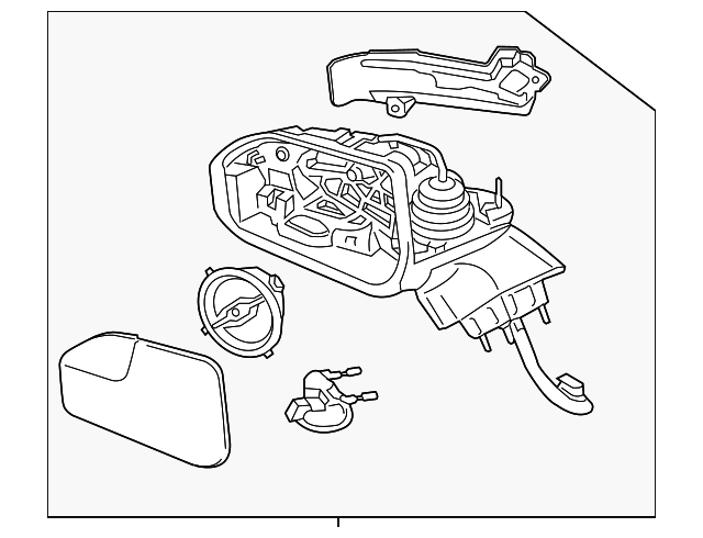 Mirror Assembly - Ford (GP5Z-17682-AF)