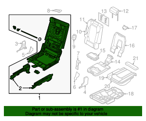 4M0-883-109-E-JS1 - Seat Frame 2017-2019 Audi Q7 | Audi OEM Parts