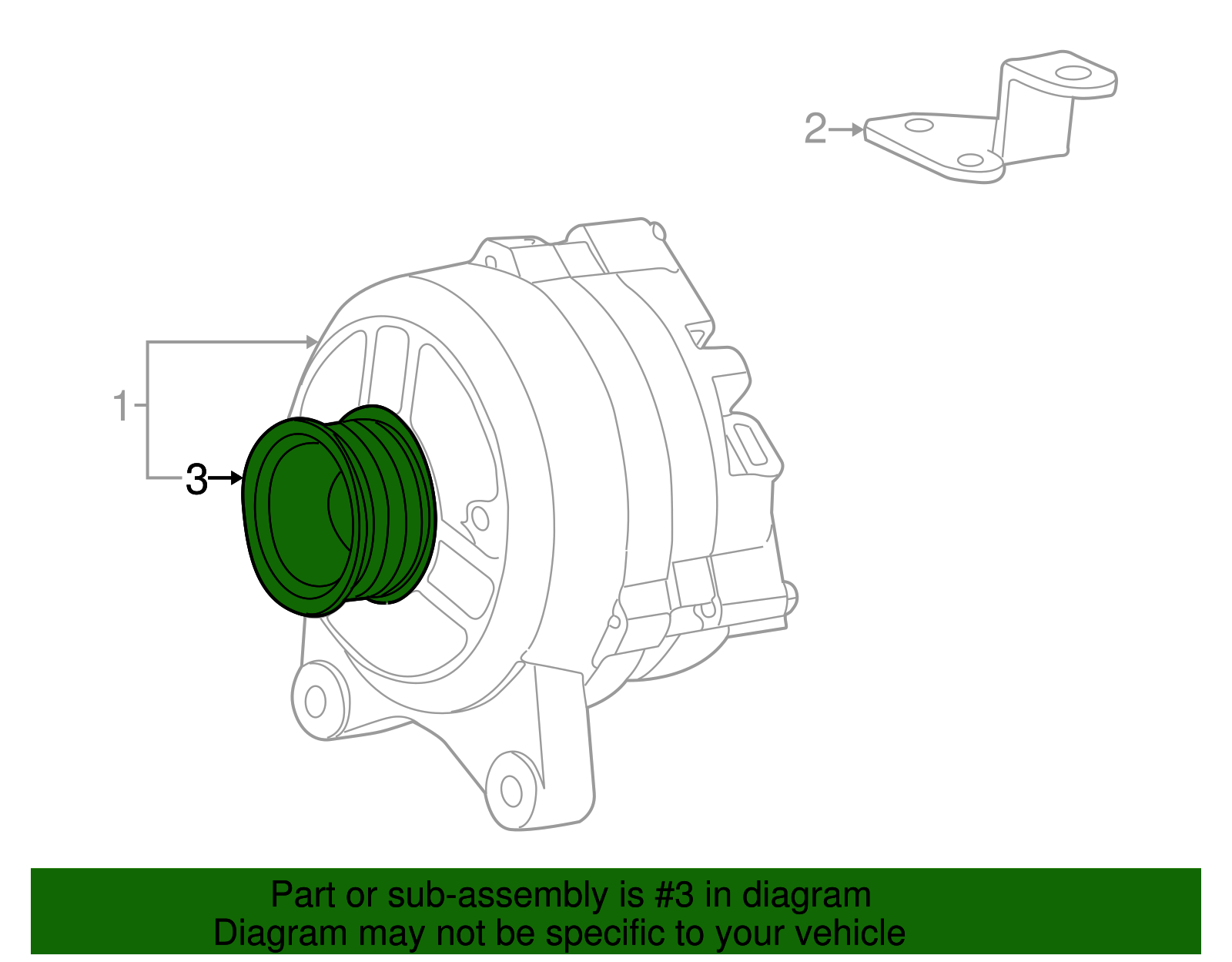 Motorcraft™ Alternator Pulley - Ford (GP-720)