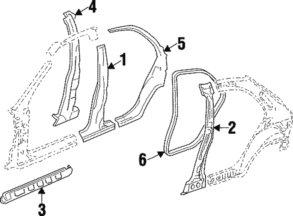 Weatherstrip, Rear S/D - GM (90563475)