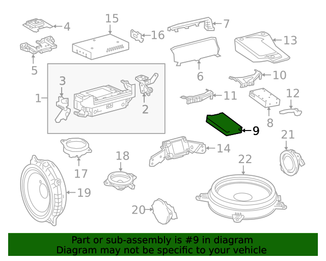 862800WE70 Amplifier For 20192021 Lexus Lexus OE Parts
