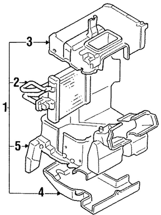 19901996 Nissan 300ZX Heater Core B714030P50 OEM Parts Online