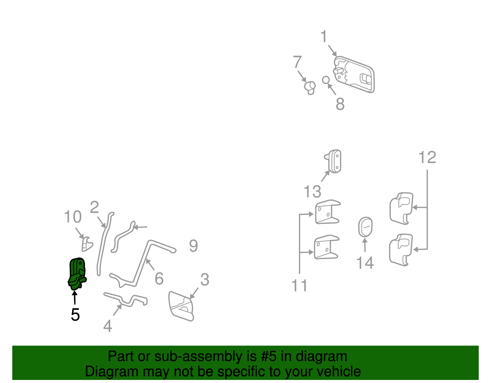 Lock Assembly-Front S/D - GM (15277648)