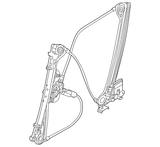 2003 2008 Bmw Z4 Window Regulator 51 33 7 198 910 Bmw Parts Source