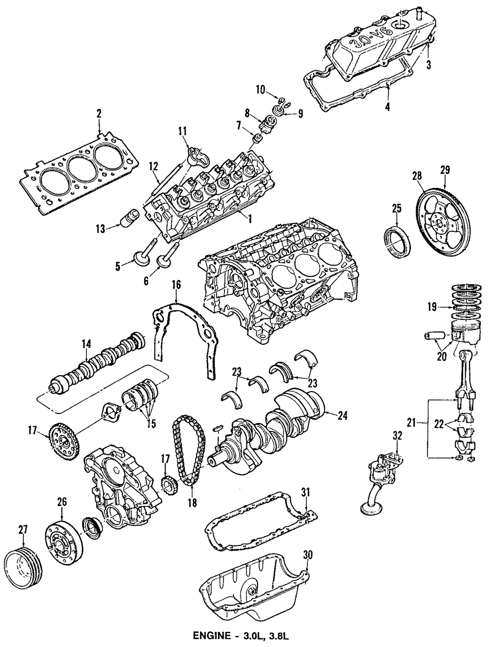 Valve Cover - Ford (E8DZ-6582-A)