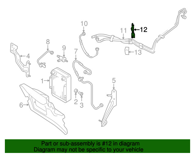 Tube Assembly Bracket 3D0-317-827-AF