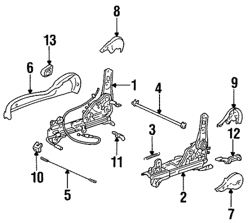 Tracks & Components for 1996 Toyota Supra #2