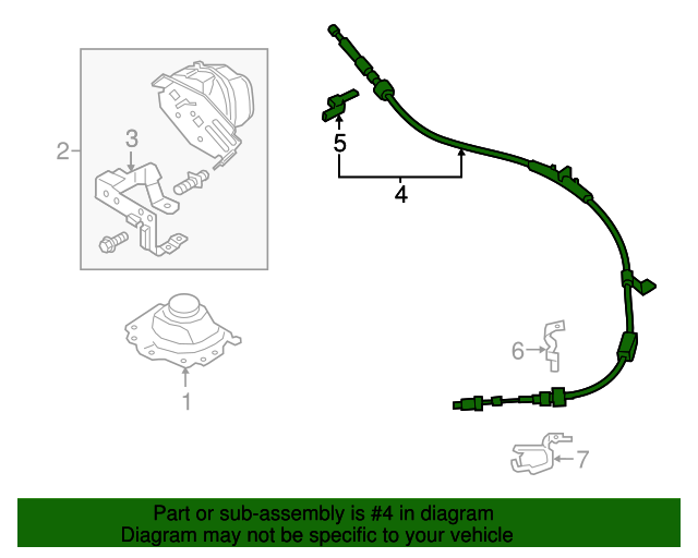 20172020 Ford OEM Shift Control Cable DG9Z7E395AT OEM Ford Parts