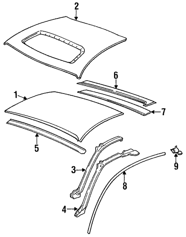 19841995 Porsche 928 Drip Molding 92855911904004 Sunset Porsche