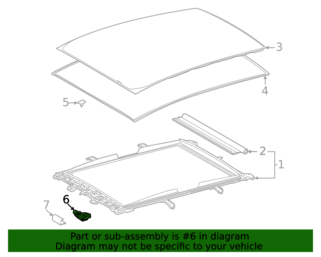 20212023 Toyota Venza Sunroof Motor 6326048130 Toyota Parts Center