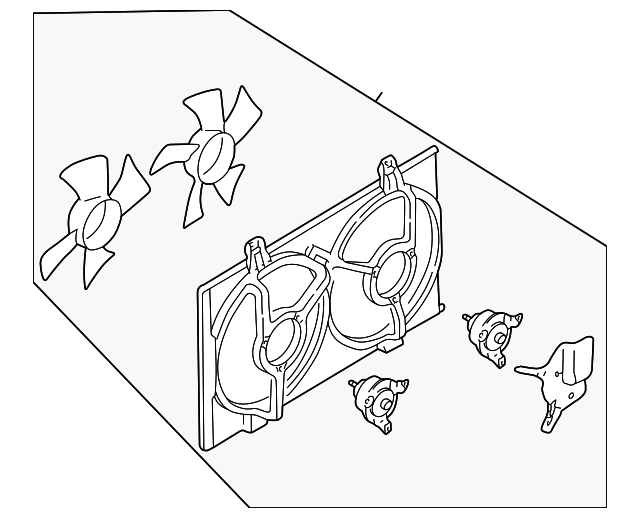 20022003 Nissan Maxima Fan Assembly 214815Y72A Nissan Parts Store